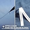 YnM Exclusive Cooling Duvet Cover for Weighted Blankets with 16 Strings (Blue Grey, 48"x 72") #2