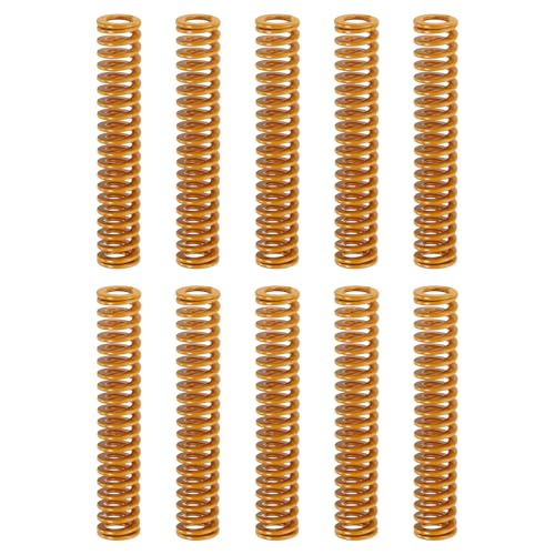 sourcing map 10pcs 3D Printer Heating Bed Spring,8mm OD 45mm Length