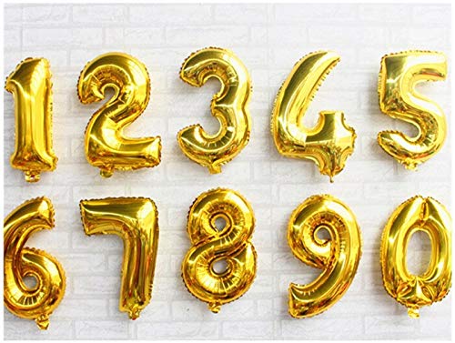 Image of Balloonistics Gold 40-Inch Foil Number 25 Balloon - Fill with Helium or Air for 25th Birthday, Silver Jubilee, Anniversary Party Decoration, Photo Booth Backdrop