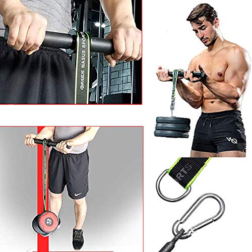 Wrist And Forearm Blaster Roller， Forearm Strength Trainer, Arm Triceps And Biceps Trainer, Weight-Bearing Rope Training Gym And Home Fitness Equipment