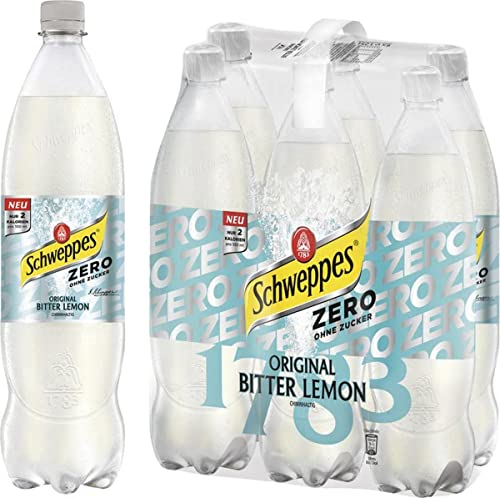 Schweppes Zero, Original Bitter Lemon EINWEG, (6 x 1.25 l)