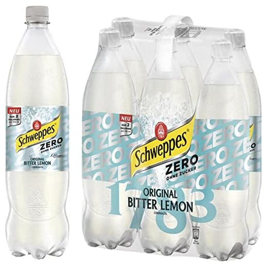 Schweppes Zero, Original Bitter Lemon EINWEG, (6 x 1.25 l)