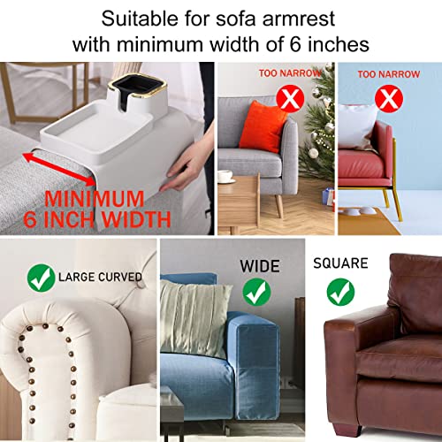 Hmasyo Couch Cup Holder Tray - Silicone Arm Cup Holder For Arm Chair Sofa, Anti-Spill And Anti-Slip Sofa Drink Holder, Portable Armrest Tray, Flexible, Strong And Weighted, Gift For Mom, Grandma #TOP3