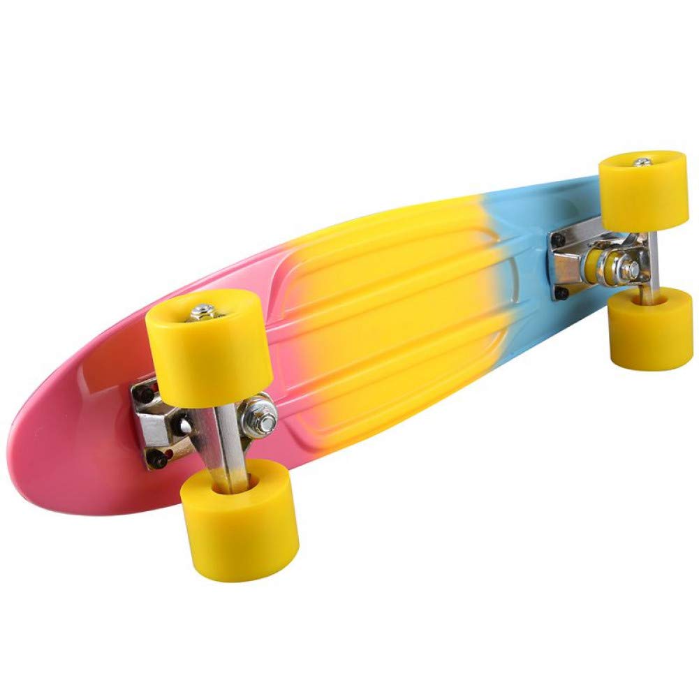 22 inch Mini Skate Board for Kids 22 inch Graphic Retro Board Child Skateboard Cruiser