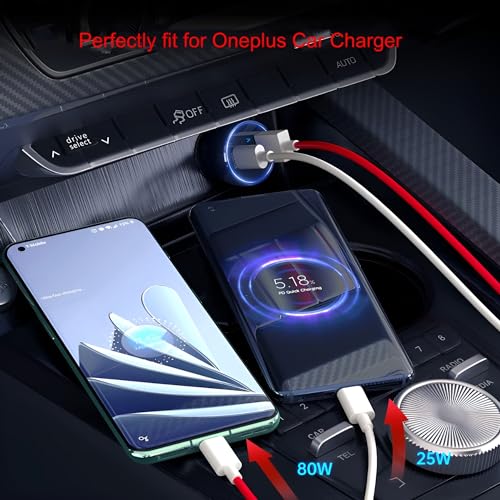 Image of Oneplus 80W Charging Cable Usb To Type C Warp Charger Supervooc /Dash Fast Cable For Oneplus 12,12R,11,11R,10 Pro,10R,10T,9Rt,9R,8R,8T Charge Cable For 6 /6T /7 /7T,Nord,Ce2 Lite 5G,Ce 3 5G,Ce3 Lite,Red