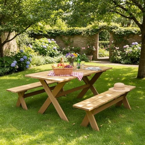 northbeam X-Frame Picnic Table Dining Set
