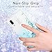 Tmacker Samsung Galaxy A20 Case,Galaxy A30/A20 Phone Case w/ 2 PCS HD Screen Protector,TPU Glitter Quicksand Shockproof Protective Phone Cover for Girls Women-Teal