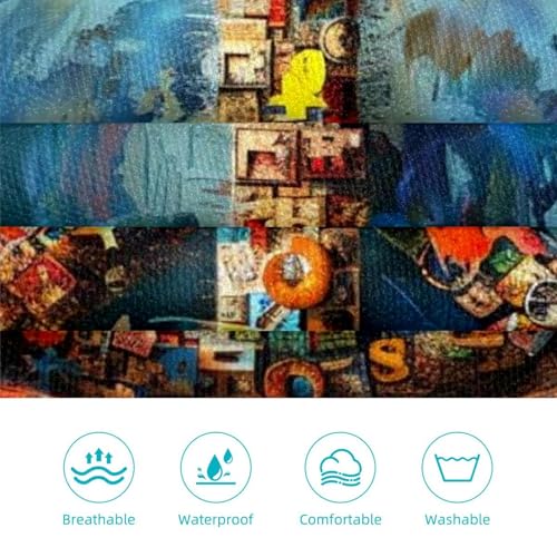 Tablier de cuisine Peace Icon en textile doux et finitions ajustables - 3