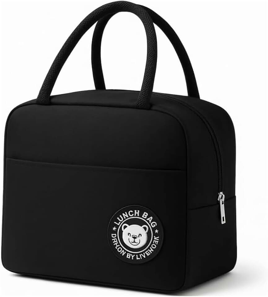 Lancheira Térmica Fitness Premium Reutilizável à Prova de Vazamentos – Bolsa para Marmita, Academia e Trabalho, Isolamento Térmico, Portátil e Lavável