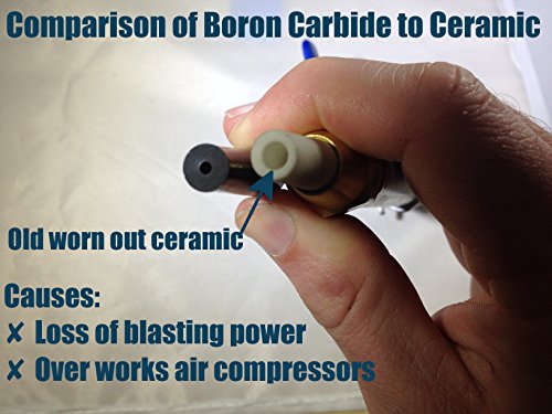 Boron Carbide Sandblaster Nozzle Tip: 3/32" Id, Long-Lasting Blasting Nozzle #TOP3