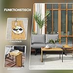 Patioco Akazienholz Lounge-Set L-Form Hellgrau