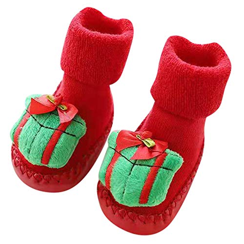 Preisvergleich Produktbild Baby Socken Weihnachten Winter Baumwolle Söckchen,Sunday Neugeborene Kleinkind Jungen Mädchen Krippeschuhe Unisex Dicke Sock Krabbelschuhe