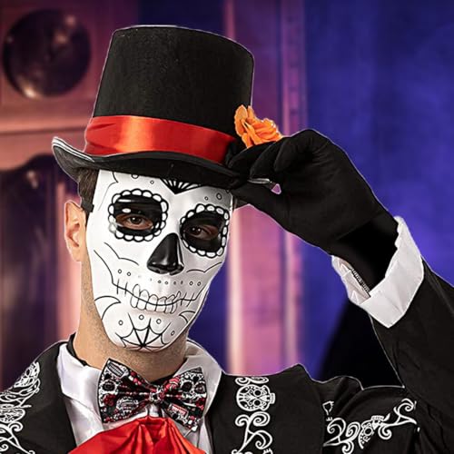 Sombrero de Halloween ajustable para disfraces y eventos de cosplay terroríficos 3