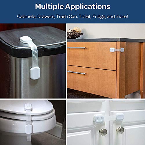 12 PCS Fechaduras de Armário de Segurança Infantil Adesivo Sem Perfuração Impermeabilização de Bebê