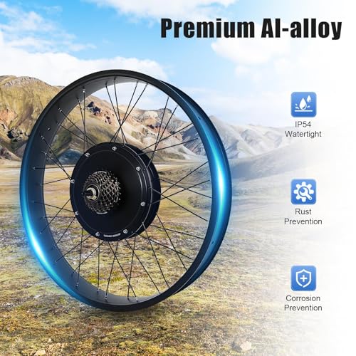 26 inch E-bike achterwiel ombouwkit kit 1500 W LCD elektrische fiets conversie pedelec borstelloze motor fatbike voor fietsombouw - Afbeelding 6