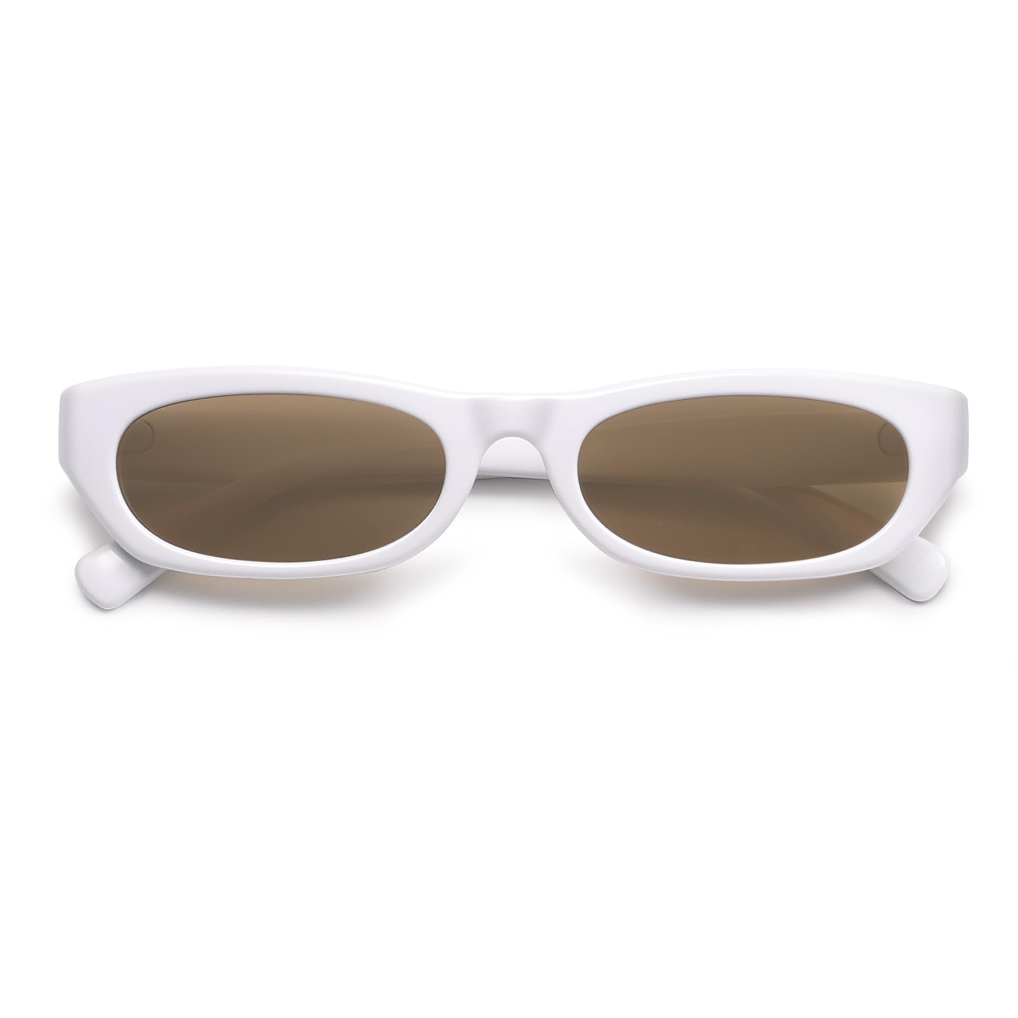 SOJOS Retro Rectangle Polarized Sunglasses for Women Men Vintage Trendy Narrow Y2k Sunnies SJ2363