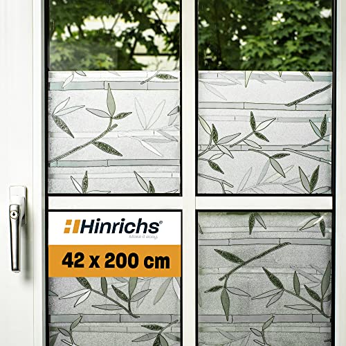 Hinrichs Lámina protectora UV autoadhesiva para ventanas, 42 x 200 cm, mate, esmerilado, incluye espátula