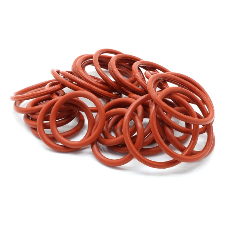 Juntas tóricas de caucho, junta de estanqueidad ar 10/50 Uds junta tórica CS 3mm anillo de silicona de goma rojo OD 10~150mm arandela impermeable forma redonda O(OD 150MM ID 144MM-CS 3.0MM)