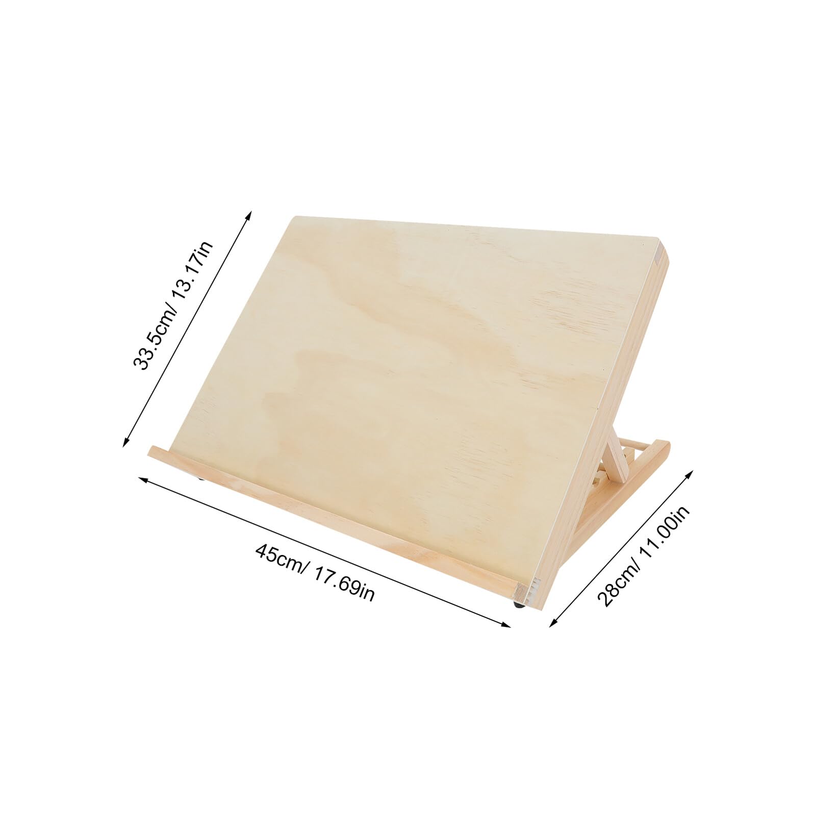 Petit Chevalet de Table en Bois Pliable, Portable, 4 Hauteurs Réglables