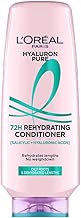 L'OREAL PARIS Unscented Hyaluron Pure 72H Rehydrating Conditioner for All Hair Types For Smooth Tangle-Free Hair, 175 Millilitres
