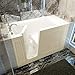 Meditub 3060WILBA 30x60 Left Drain Biscuit Air Jetted Walk-In Bathtub