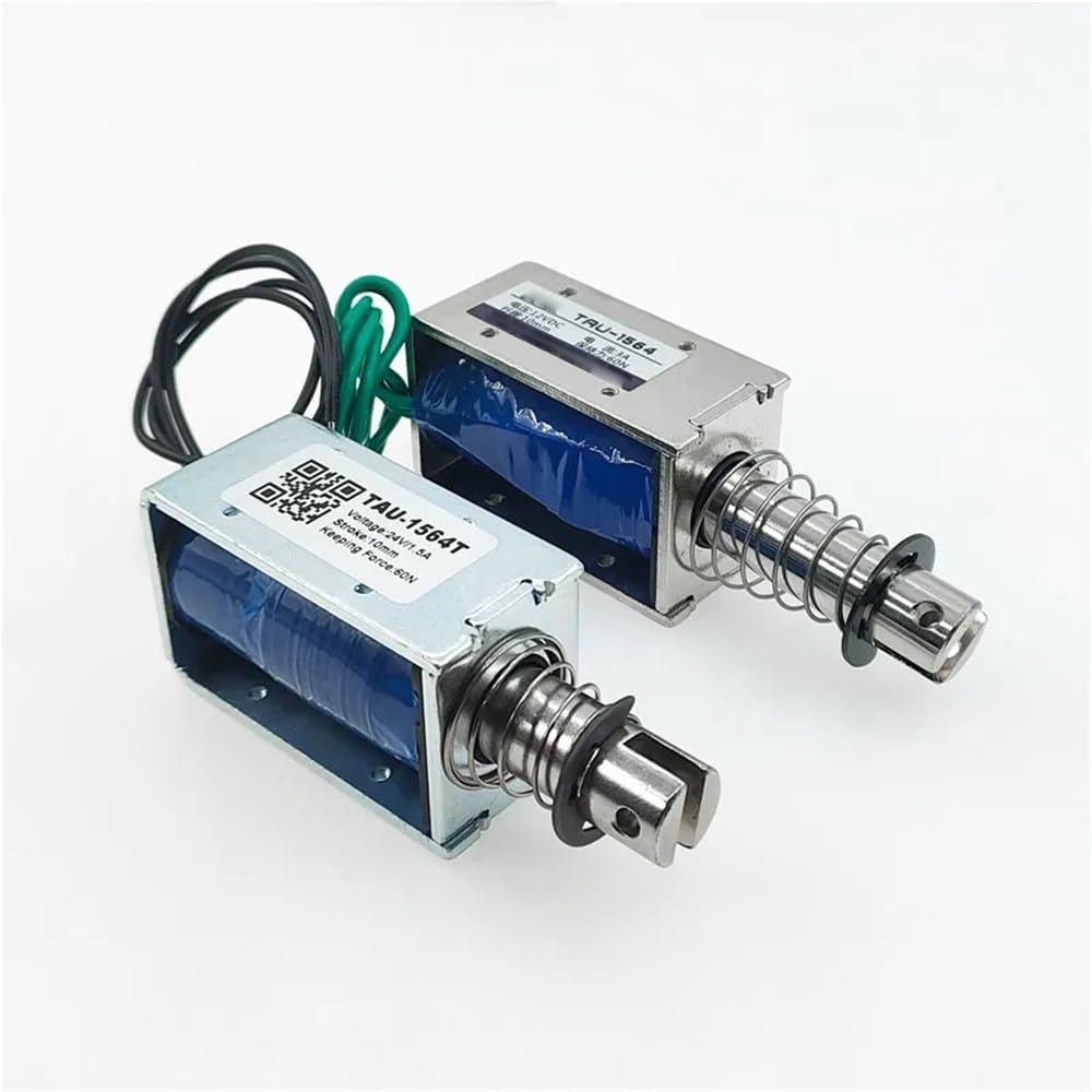 12V 24V DC Elektromagnetyczny magnes elektryczny Solenoid skokowy 60N TAU-1564 TAU-1564T (TAU-1564T 24V)