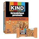 KIND Breakfast Protein Bars, Almond Butter, Healthy Snacks, Gluten Free, 8g Protein, 6 Count