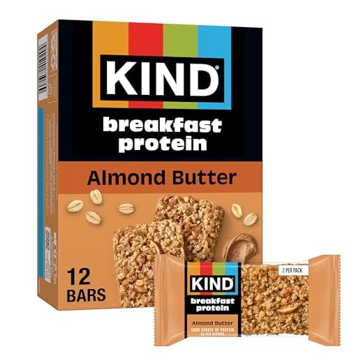 KIND Breakfast, Healthy Snack Bar, Almond Butter, Gluten Free Breakfast Bars, 8g Protein, 1.76 OZ Packs (6 Count)