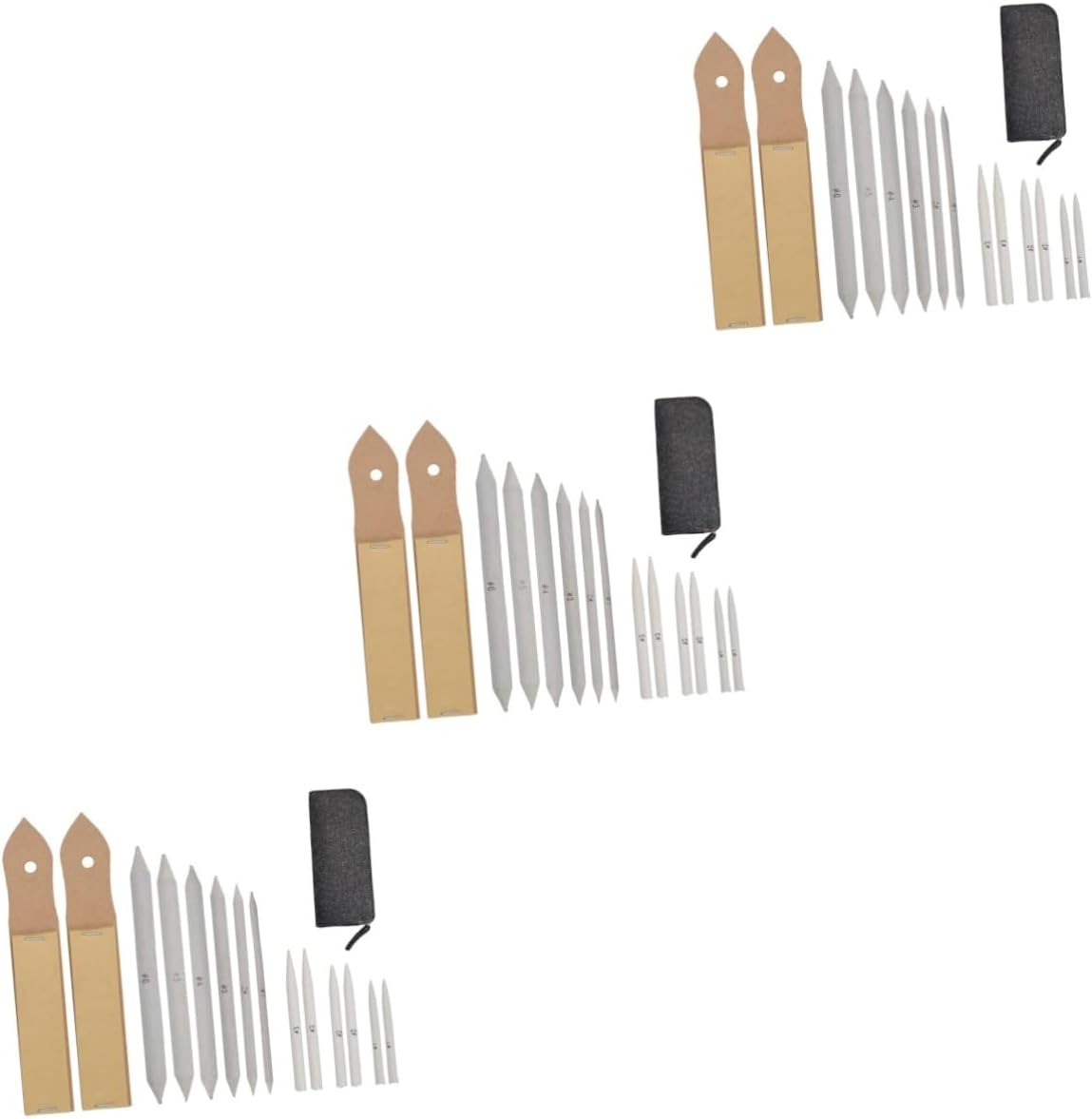 Operitacx 45pcs Art Drawing Kit Complete Set Pencil Sandpaper Pointer Sketching Tools Stumps and Tortillions for Beginners and Professionals Bag