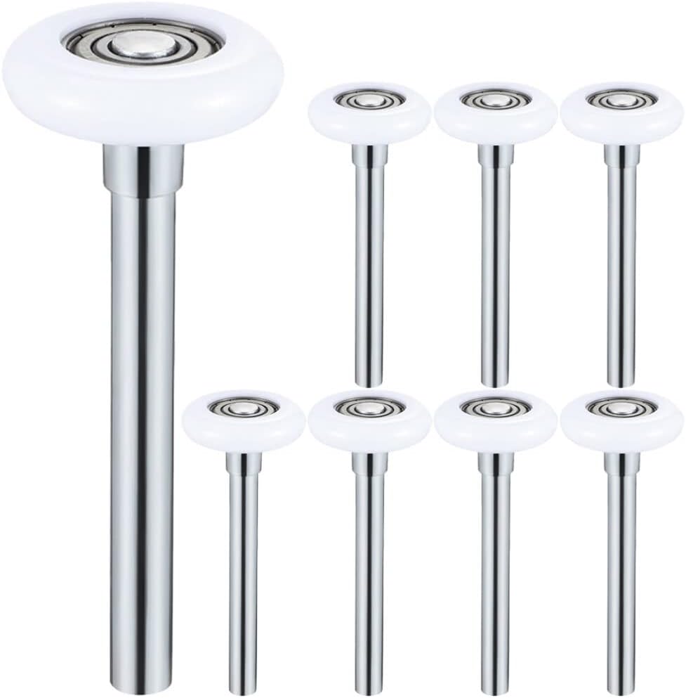 DOITOOL 8pcs Nylon Garage Door Rollers Door Support Roller 45mm Replacement Wheels
