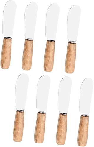 Espátula de crema para mezclar metal, espátula, espátula, espátula, espátulas de mantequilla, 8 uds