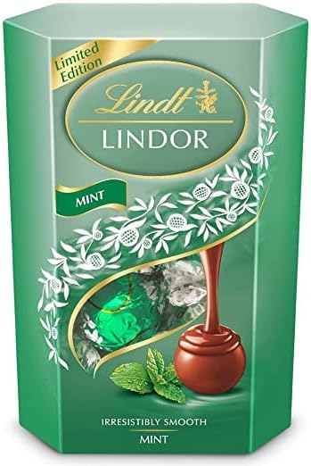Lindt Chocolate Lindor Milk Mint Chocolate Truffles,7.05 Oz,200 G