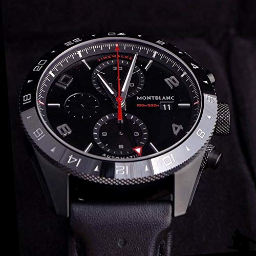 Montblanc TimeWalker Black Dial Men's Chronograph Rubber Watch 1161014