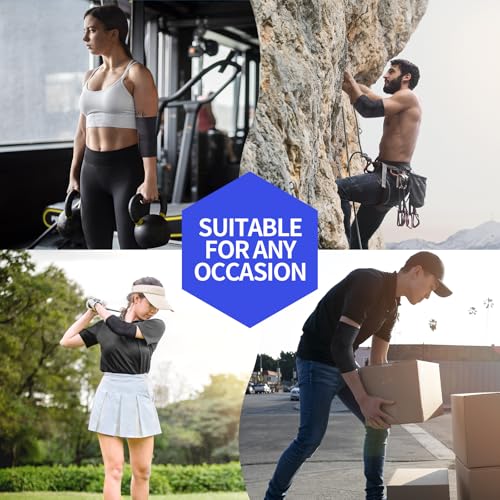 Lexniush Ellenbogenbandage für Damen/Herren - Kompression Ellenbogen Bandage für Tennisarm, Golferarm, Sport - Tennisarm Bandage Links/Rechts für Arthritis, Sehnenentzündung, Gelenkschmerzen