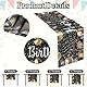 HJZHII Tischläufer Happy Birthday, 183 x 33 cm Schwarz Gold Tischläufer für Geburtstage, Vintage Stil Esszimmer Tischdekoration für Männer und Frauen Drinnen und Draußen Zuhause Party