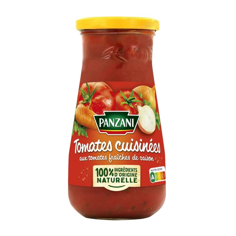 Savoureuse sauce tomate Panzani aux tomates fraîches de saison - 400g | Idéale pour pâtes et plats cuisinés | Epicerie Salée - Le Lot De 4