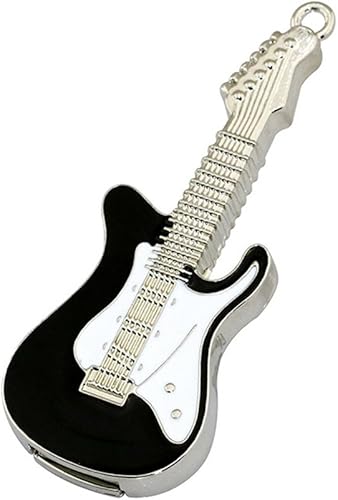 Miniatura 9 de 32GB USB 2.0Flash Drive Metal en forma de música, guitarra Pen Drive Memory Stick pulgar Drive, Rojo Negro