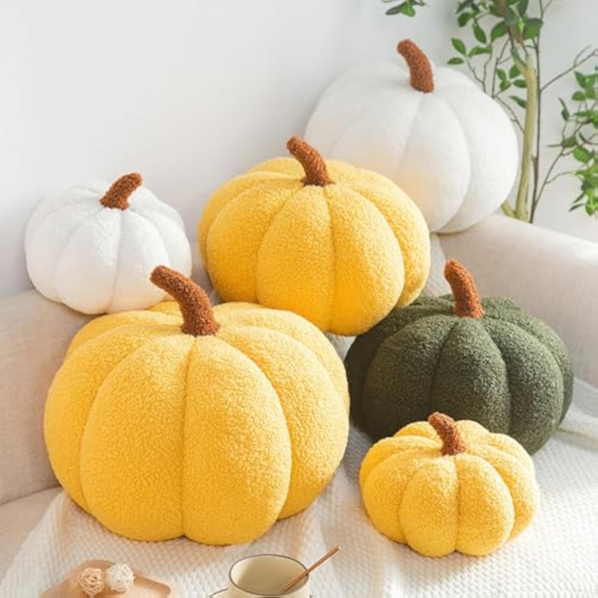 Halloween Pumpkin Pillows Plush Decorative Cushion