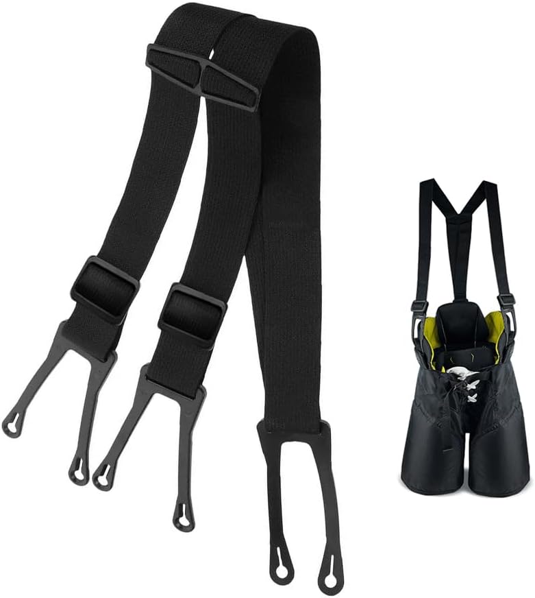underice Ice Hockey Pant Suspenders - Woven Elastic Straps Suspenders Adjustable
