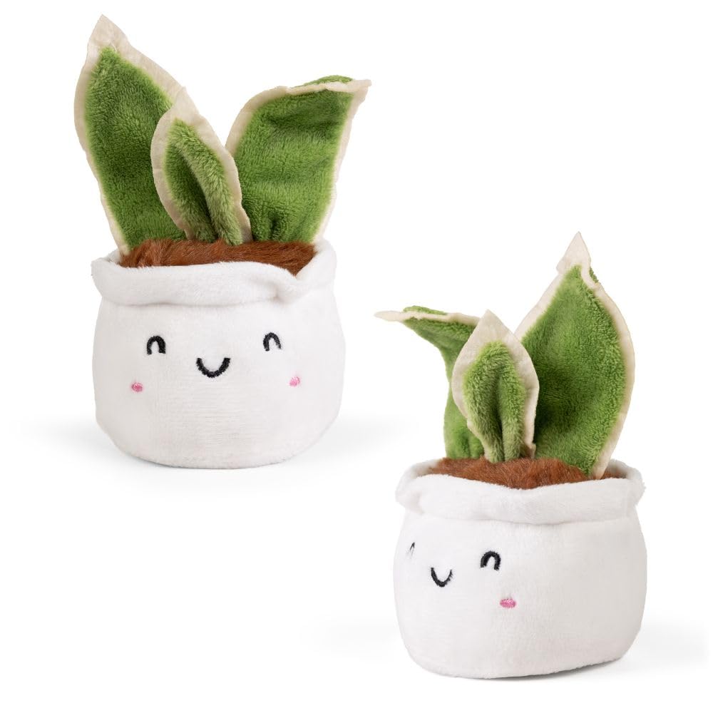 LITTLE Living Nature Green Snake Plant Stuffed Plush Toy, Pocket-sized - Image 2