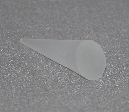 Cone Frosted Acrylic Finger Cone Fingertip Ring Stand For Retail Store-Soild- Frost White (10Units/Lot) #TOP1