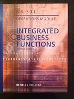 Integrated Business Functions - Operations Module (Custom for Bentley College) 0256396361 Book Cover