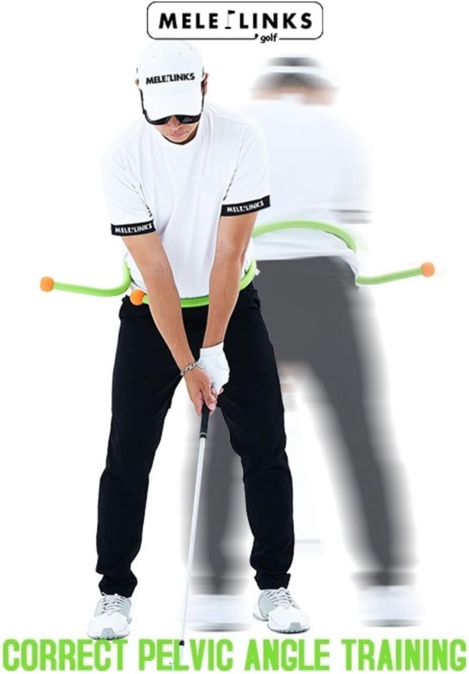 PGA Coach Recommended Golf Swing Trainer - Flexible & Portable Swing Sync Connector for Chipping Putting Practice, Posture Correction, Adult & Junior Options