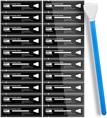 AAWipes Sensor Cleaning Swabs for APS-C Sensors of DDR DSLR or SLR Camera (20 Pack of 16 mm Sensor Cleaning Swabs)