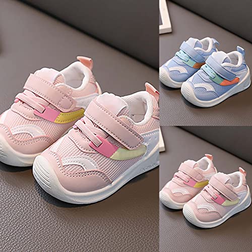 Baby Boy Girl Shoes Breathable Walking Shoes Lightweight Non-Slip Sneakers Infant First Walkers 6 9 12 (Pink, 6 Infant)4