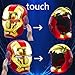 Tarrshiney Electronic MarK 5 Helmet Gold Voice Control/Sensing/Remote Control Open/Close with Sounds & LED Eyes Light Up Super Hero Movie 1:1 model Prop.