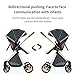 Doraystar 2 in 1 Baby Stroller with Bassinet Mode, Reversible Infant Pram, One-Click Folding, Newborn Travel Stroller, Convertible Toddler Standard Pram Carriage (X2US-Blue)