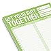 1-Count Knock Knock Get Your Shit Together Pad, To Do List Notepad & Daily Planner Pad, 6 x 9-inches (Green)