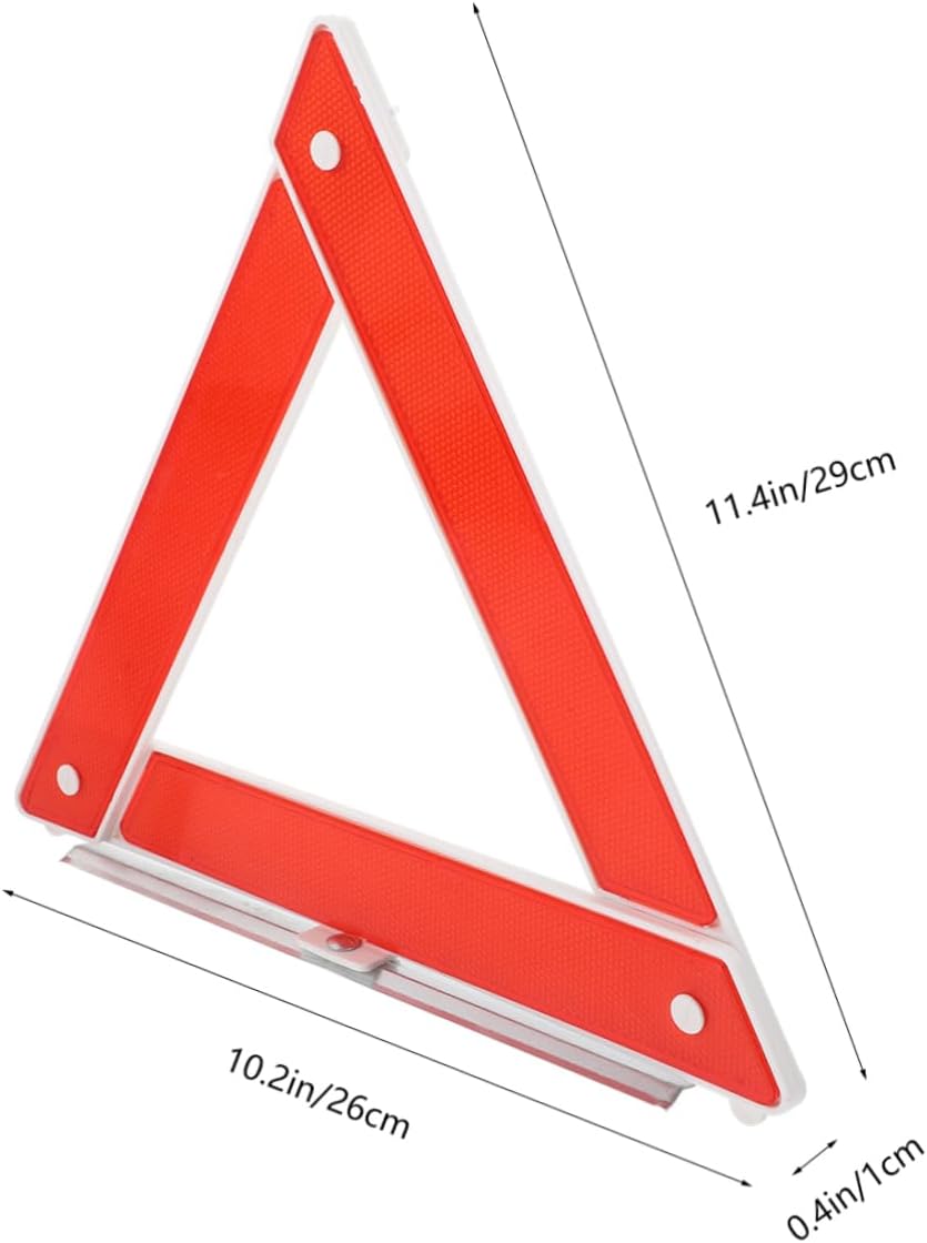 Emergency Warning Triangle Reflective Sign for Car Safety High Visibility Roadside Emergency Tool Quick Setup for Drivers Essential Road Reflector