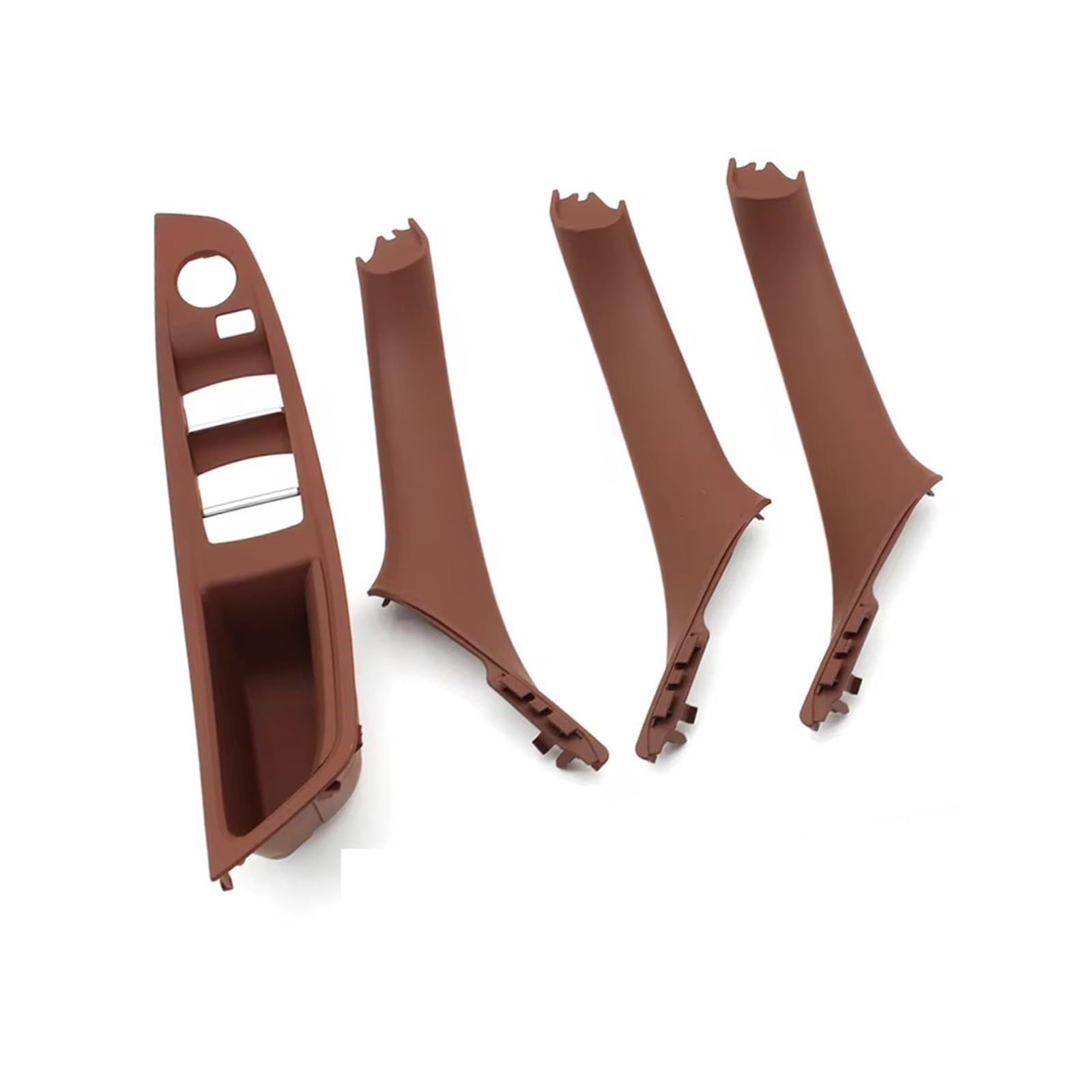 WIJHJET for BMW 5 Series F10 F11 520i 523i 525i 528i 530i LHD Interior Left Right Door Handle Repair Kit 51417225867 51417225865 Car Interior Door Handle(LHD Redbrown 4pcs)